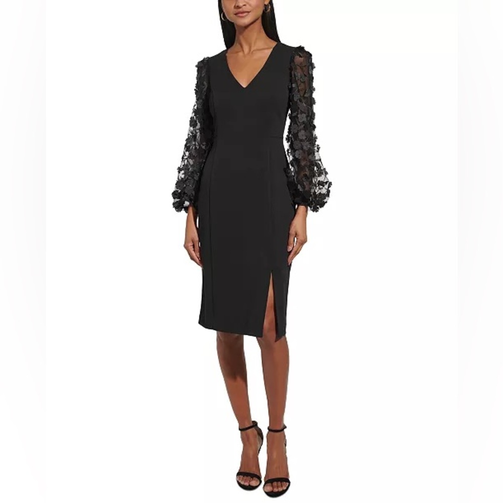 Eliza J Black Long Sleeve Dress